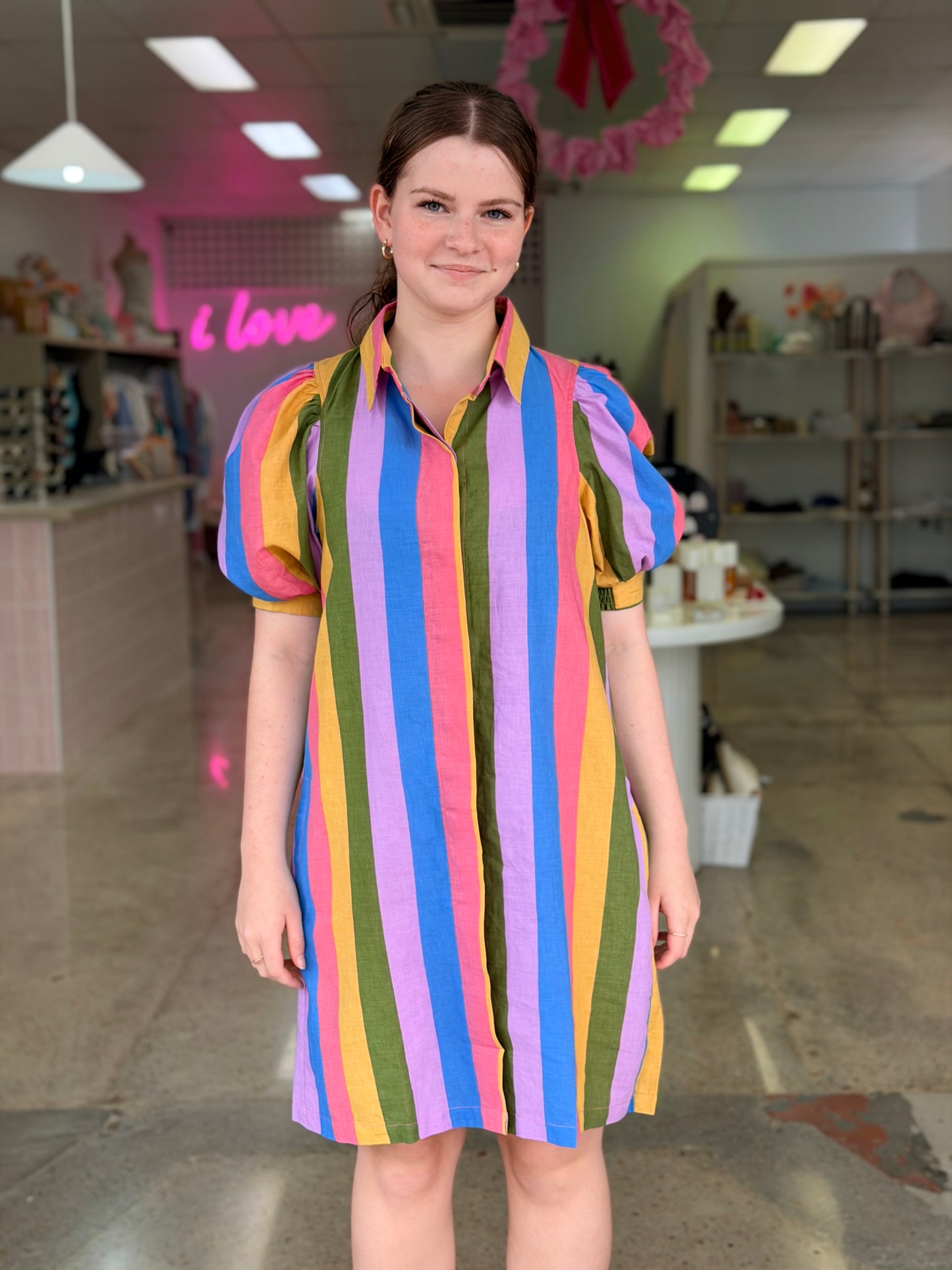 Adi Mini Dress - Sardinian Candy