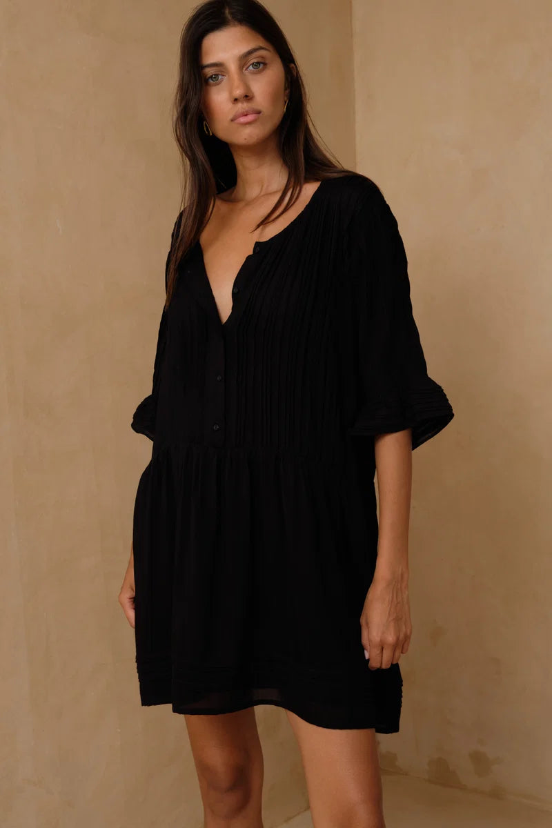 SONORA MINI DRESS - BLACK