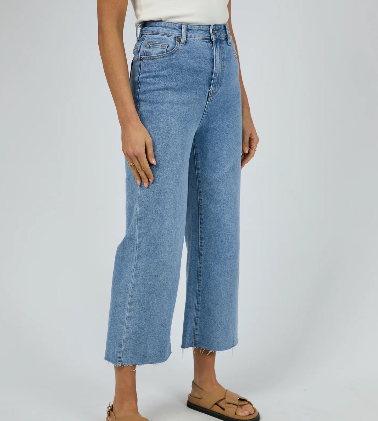 CHARLIE HIGH RISE WIDE LEG JEAN - HERITAGE DENIM