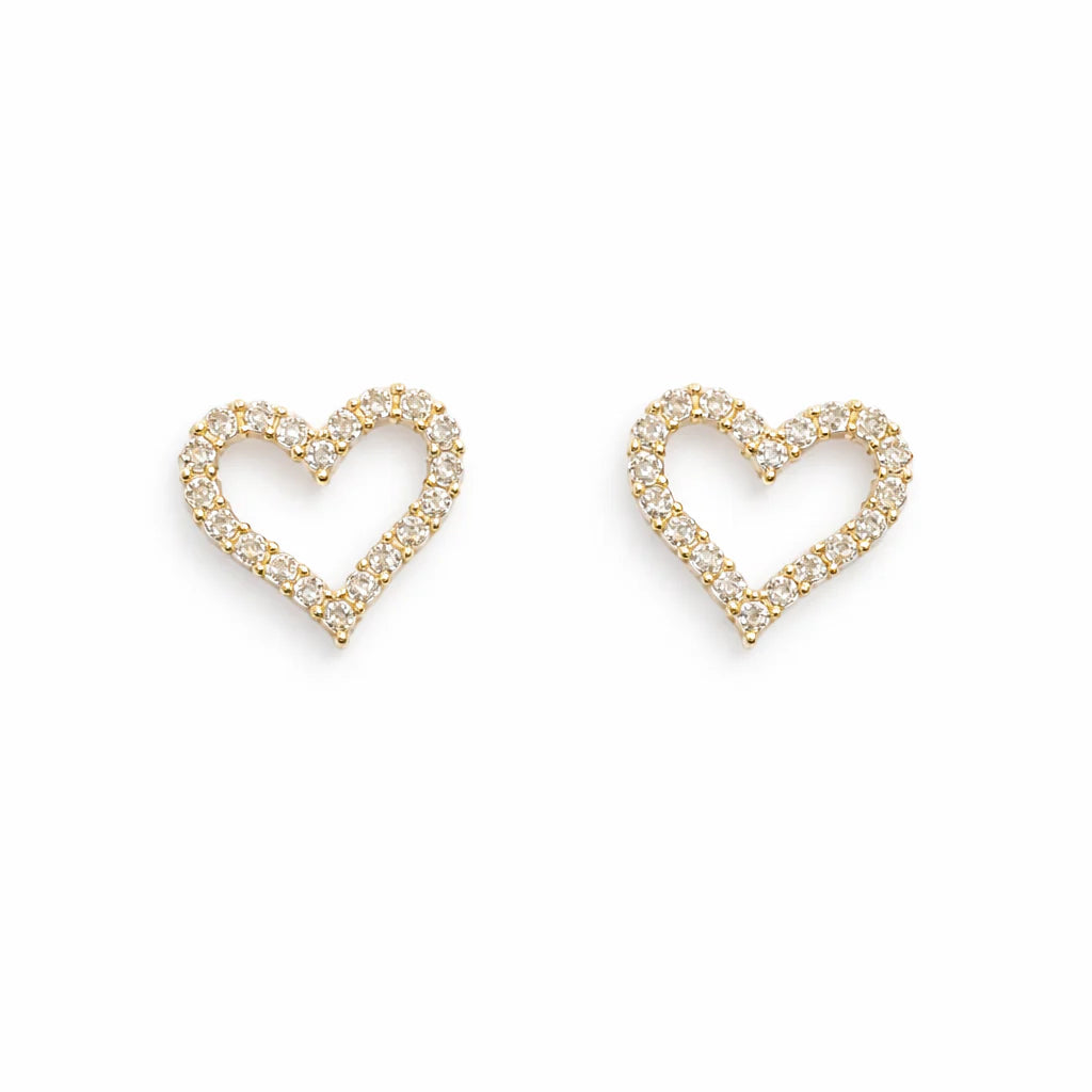 Val Heart Studs
