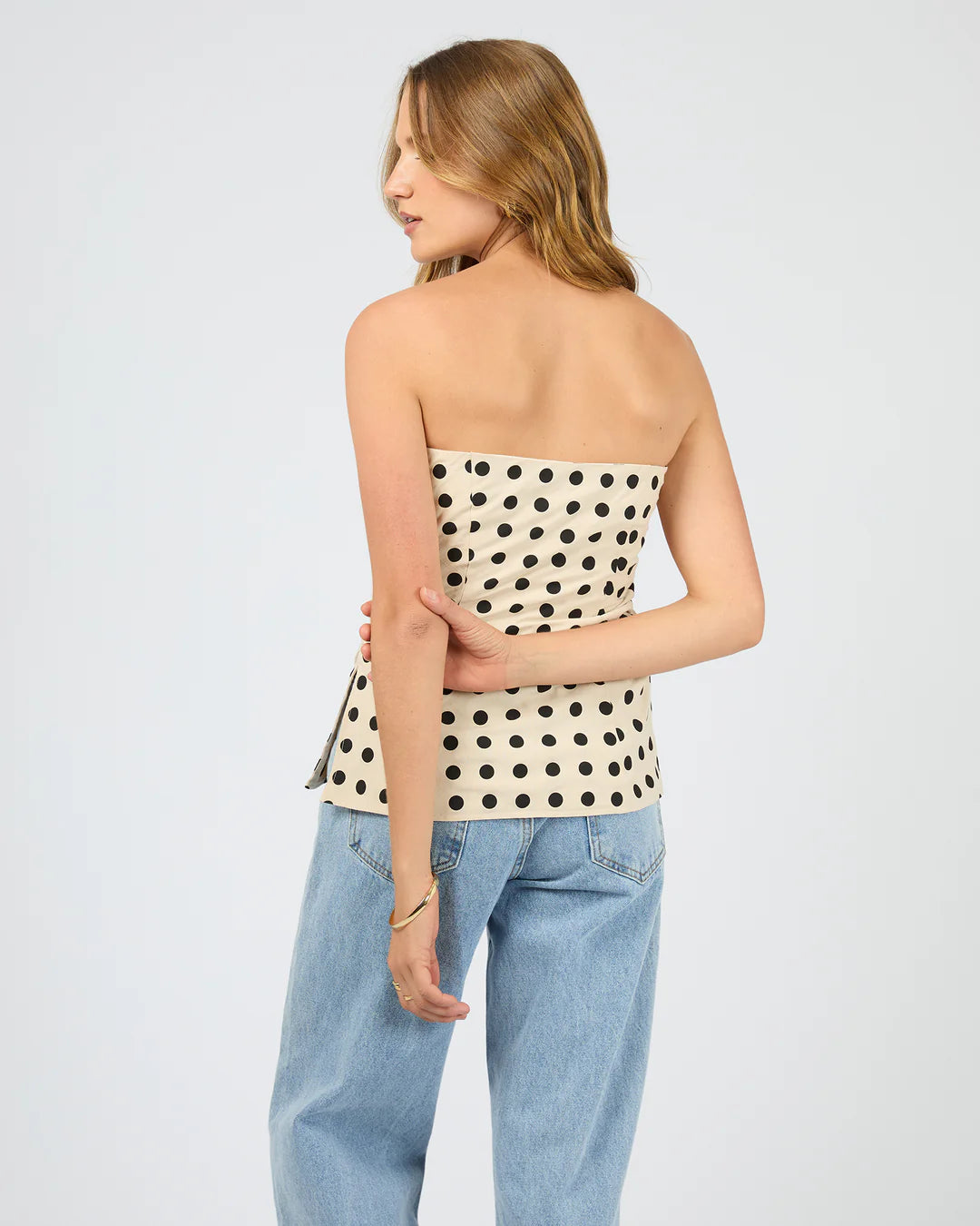 NIEVE STRAPLESS TOP NATURAL
