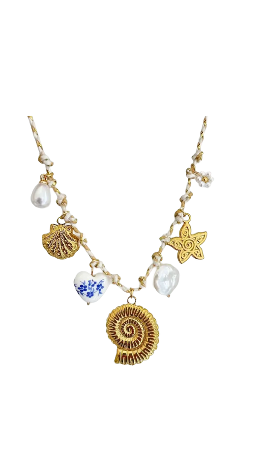 Shell White Ocean Rope Necklace 