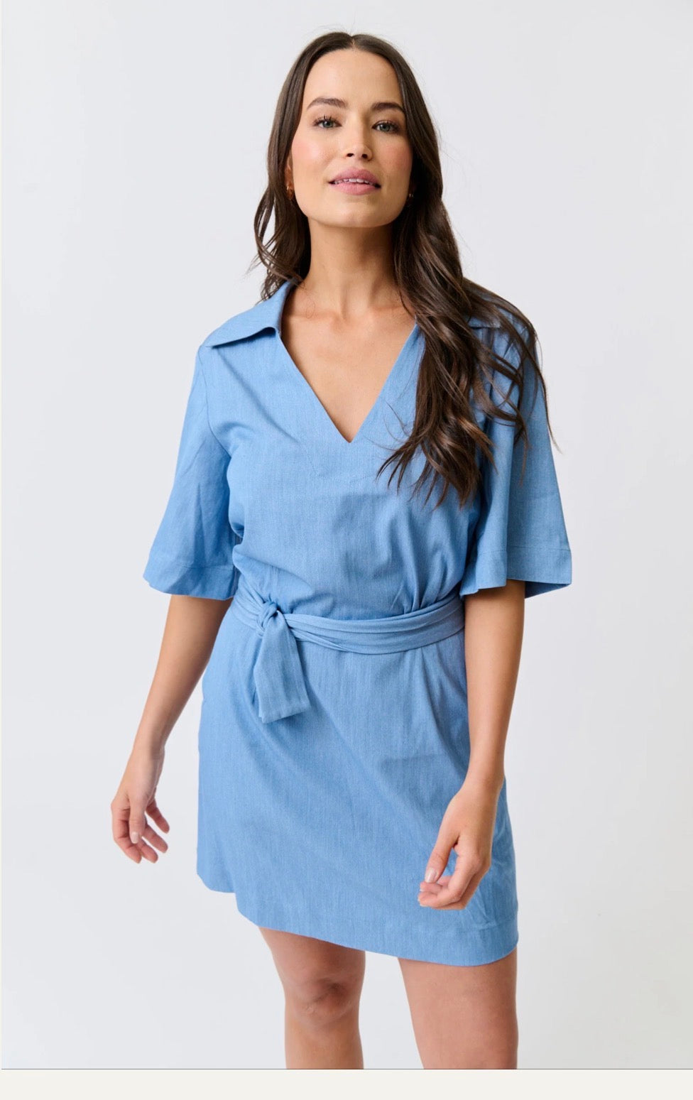 Korey Mini Dress - Chambray