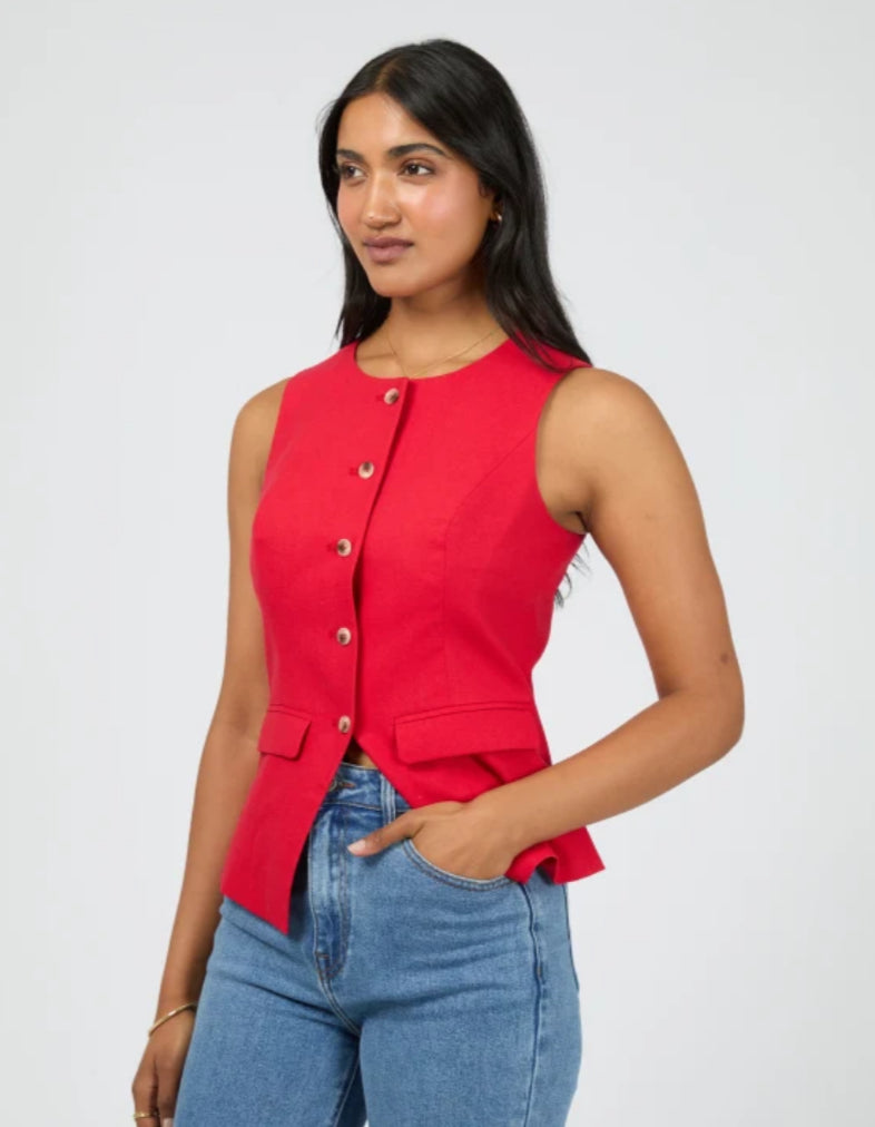 MAVIS VEST - RED