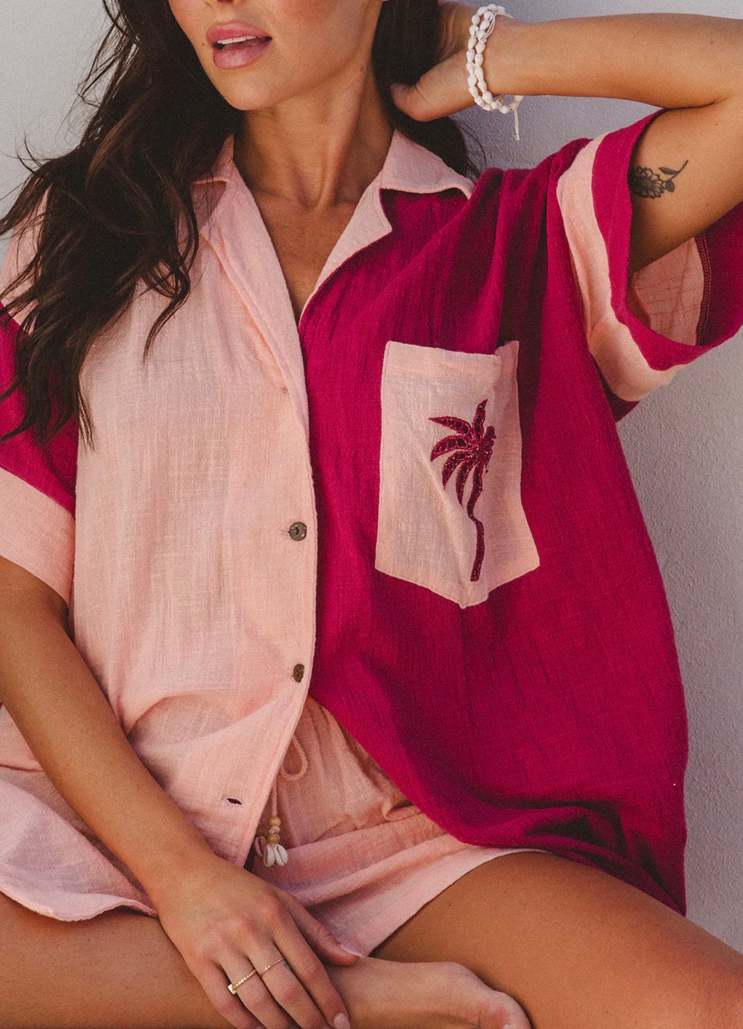 OASIS PATCHWORK PALM SET