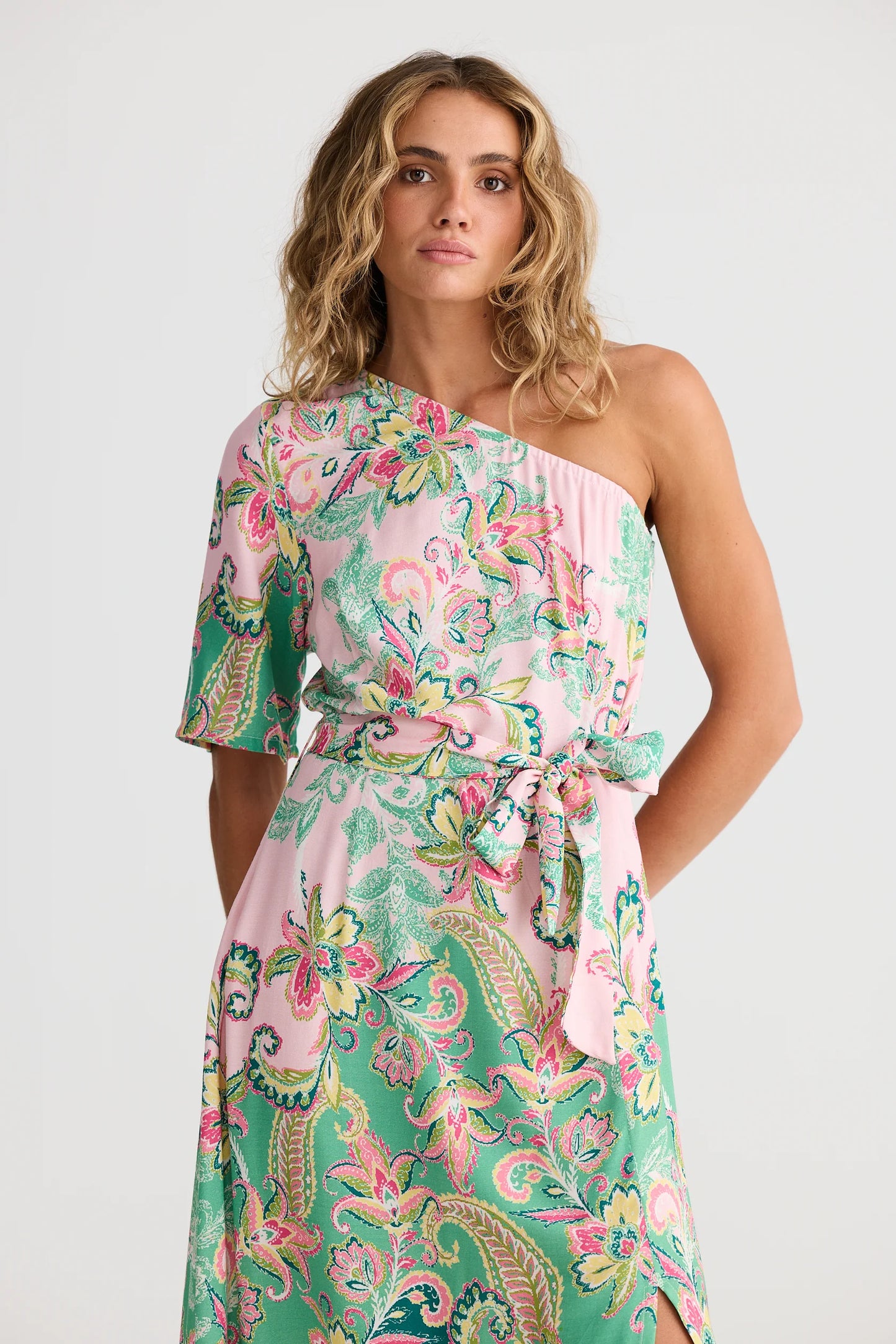 Cantina Asym Dress Paisley Dream