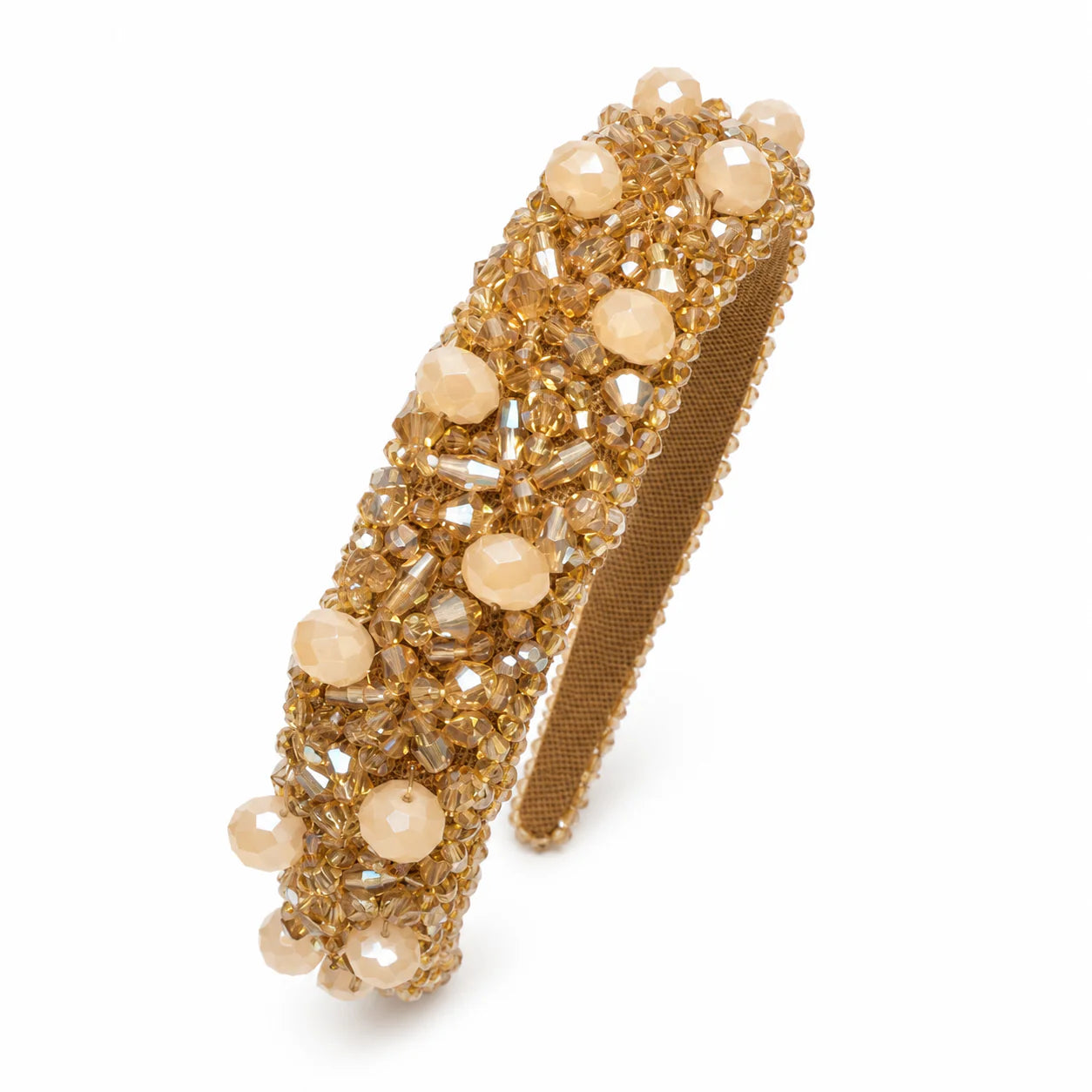 Julia 2.0 Beaded Headband - Gold