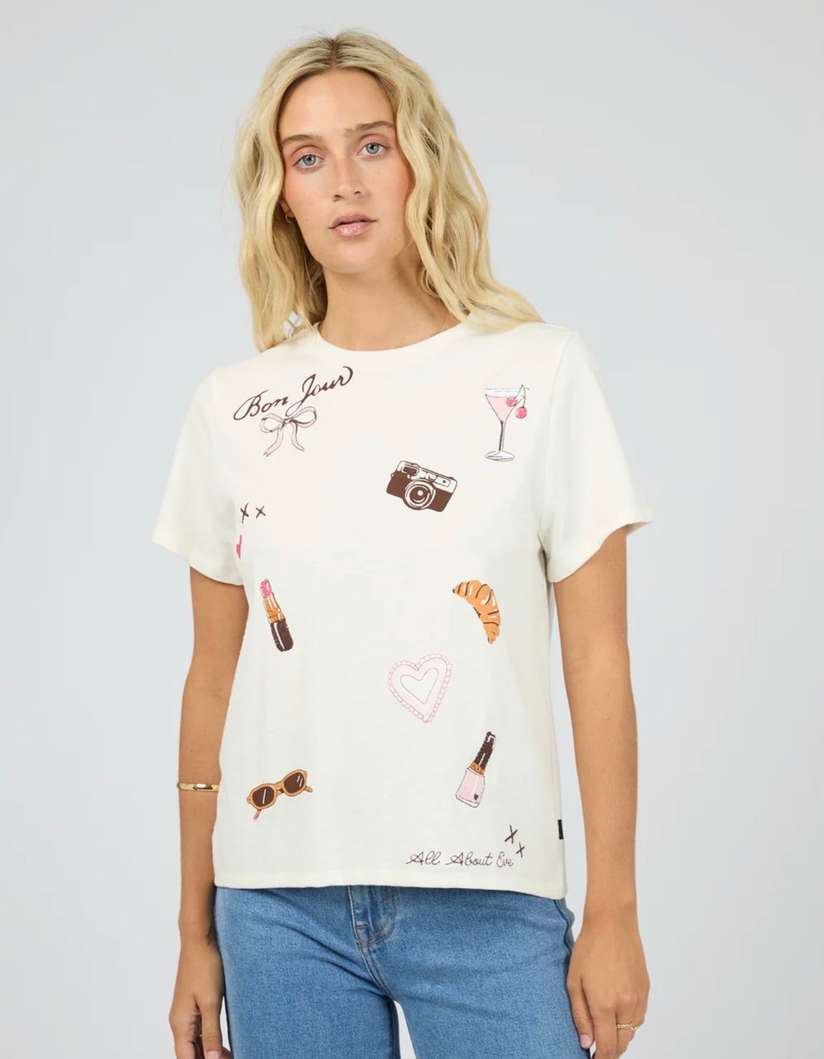 JOLIE REGULAR TEE VINTAGE WHITE