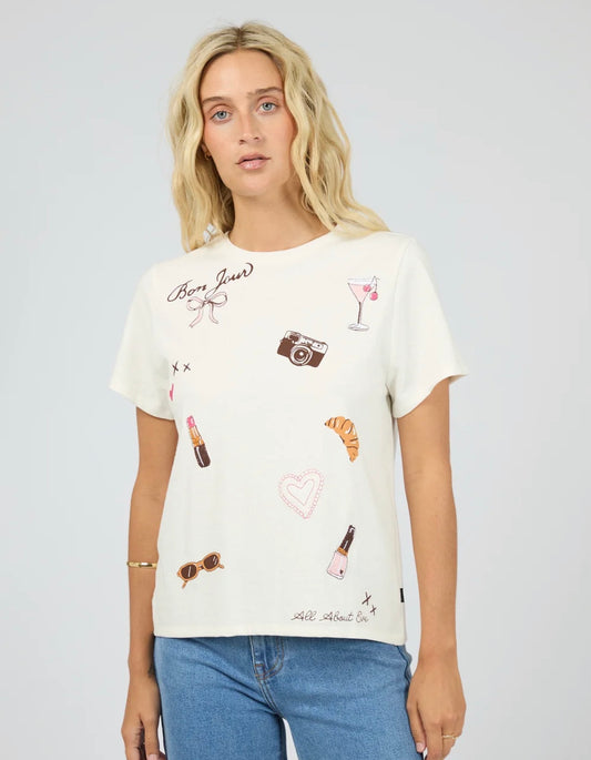 JOLIE REGULAR TEE VINTAGE WHITE