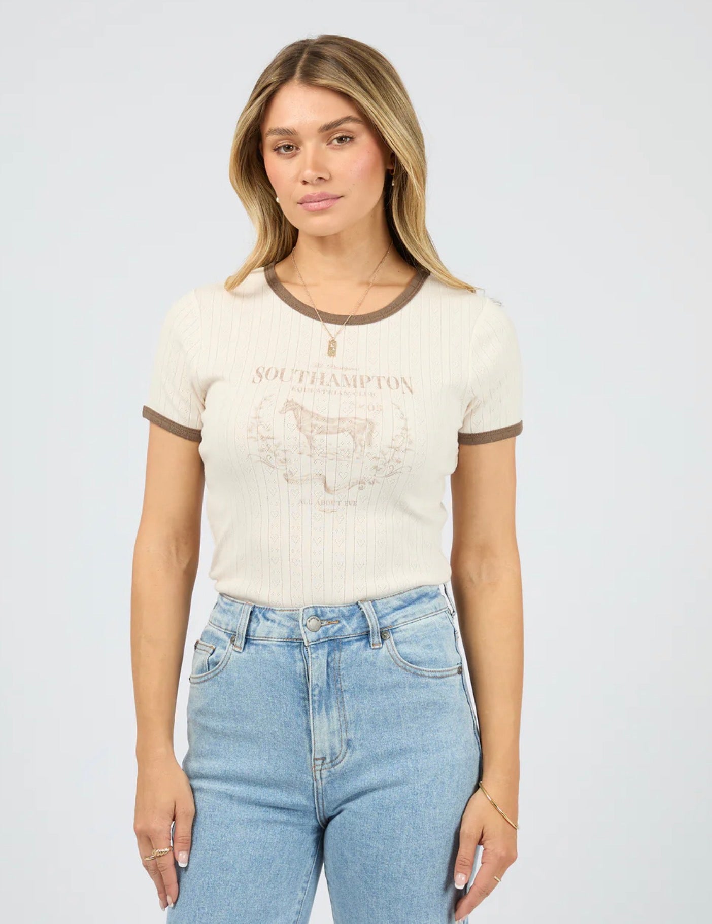 SOUTHAMPTON BABY TEE VANILLA