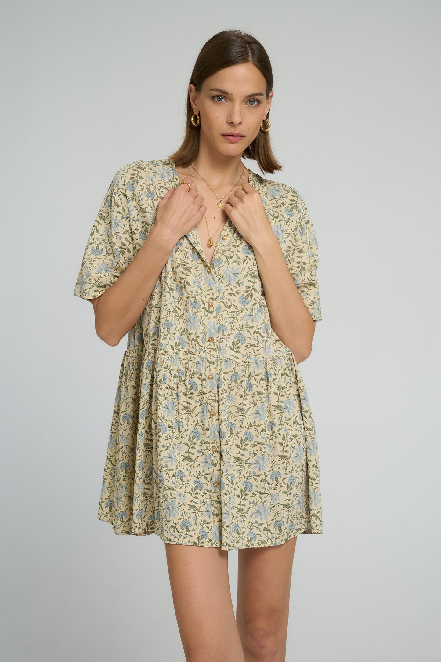 Laura Lee Mini Dress - Fleurs Des Champs