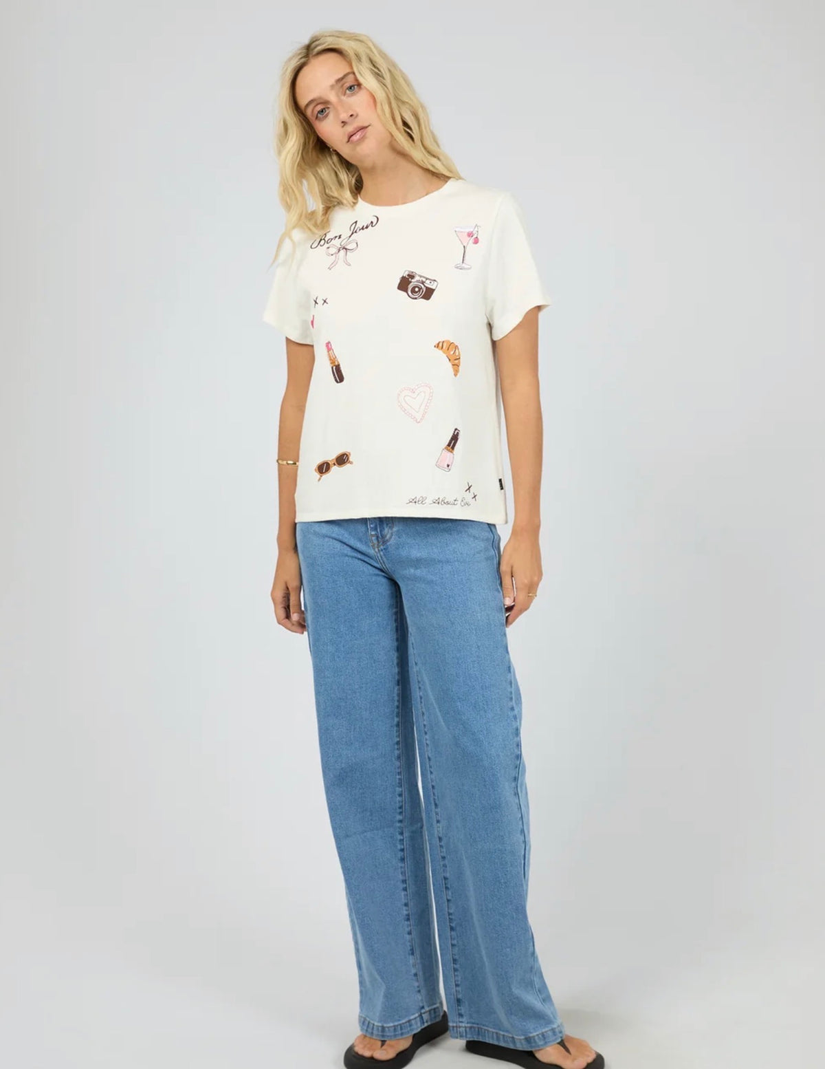 JOLIE REGULAR TEE VINTAGE WHITE