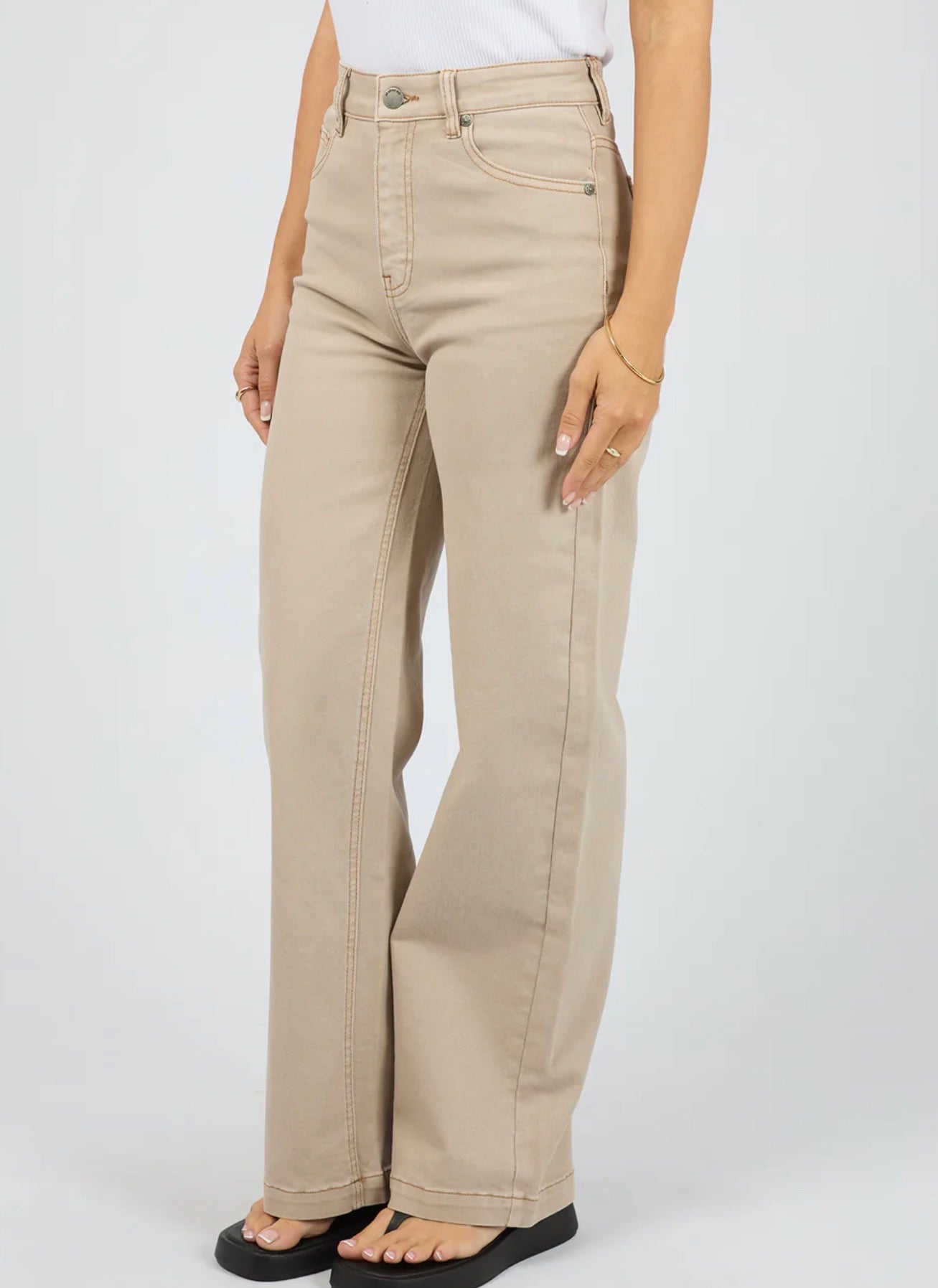 JACQUI WIDE LEG BEIGE