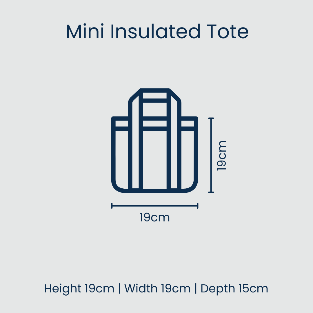 Geo Floral Mini Insulated Tote