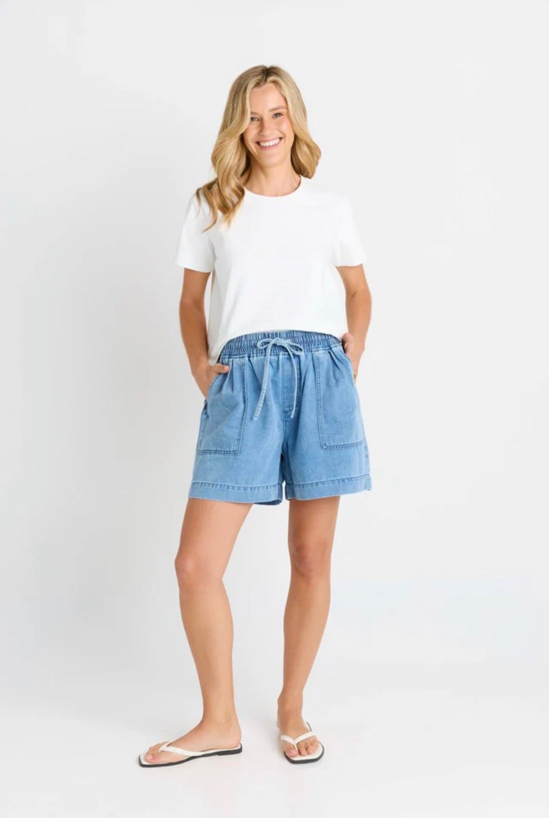 Quinn Cotton Short - Blue Medium