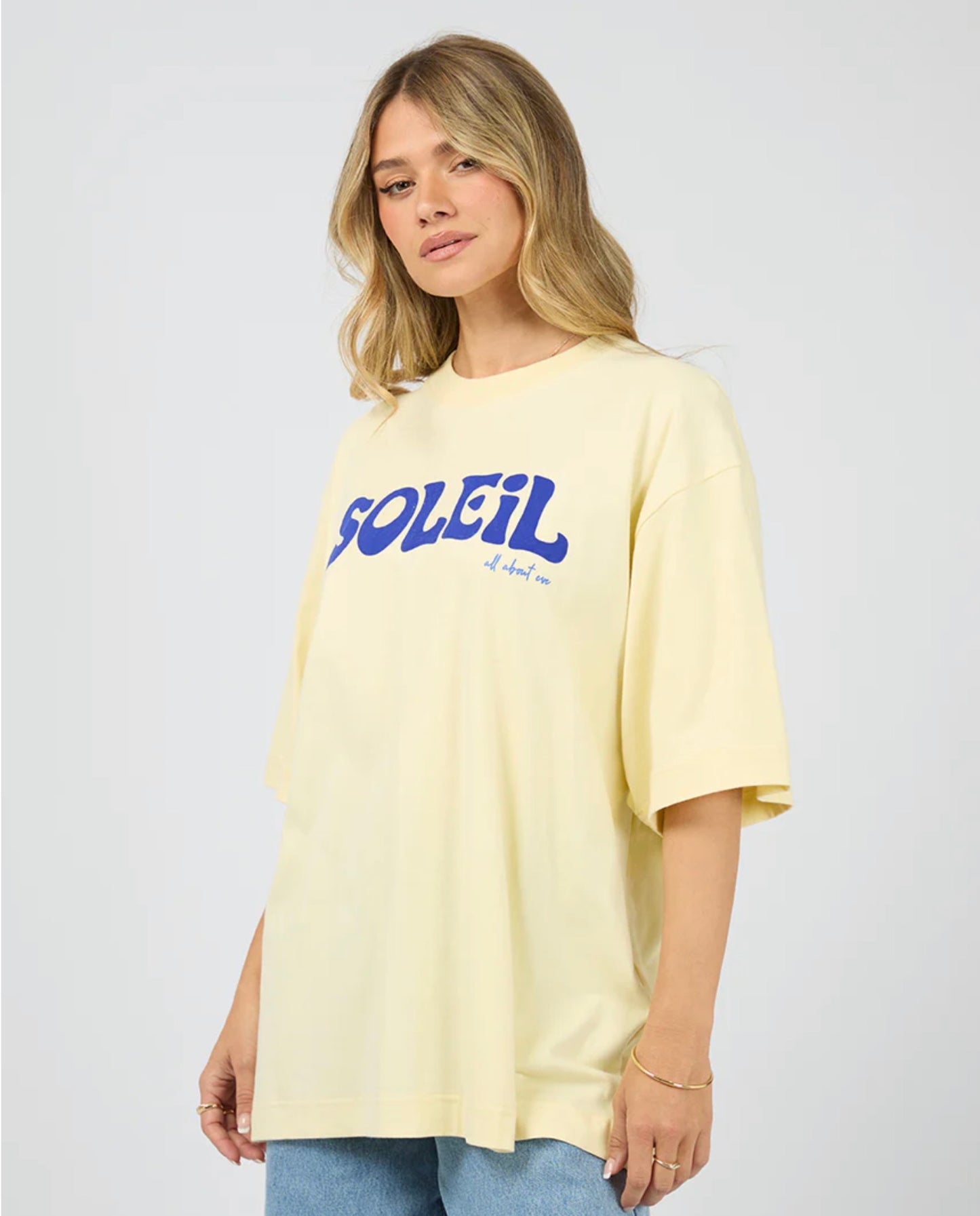 SOLEIL OVERSIZED TEE YELLOW