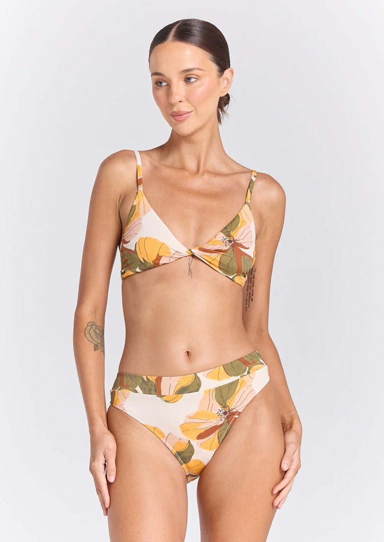 Tropics Cabana Bikini Bottom - Marigold