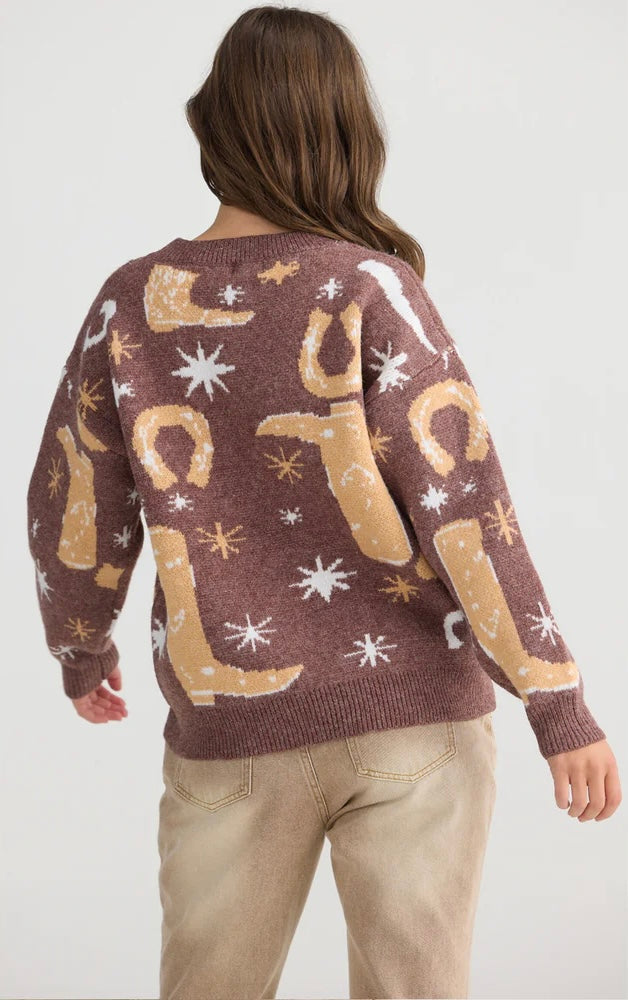 Knit Lucky Boots - Chocolate
