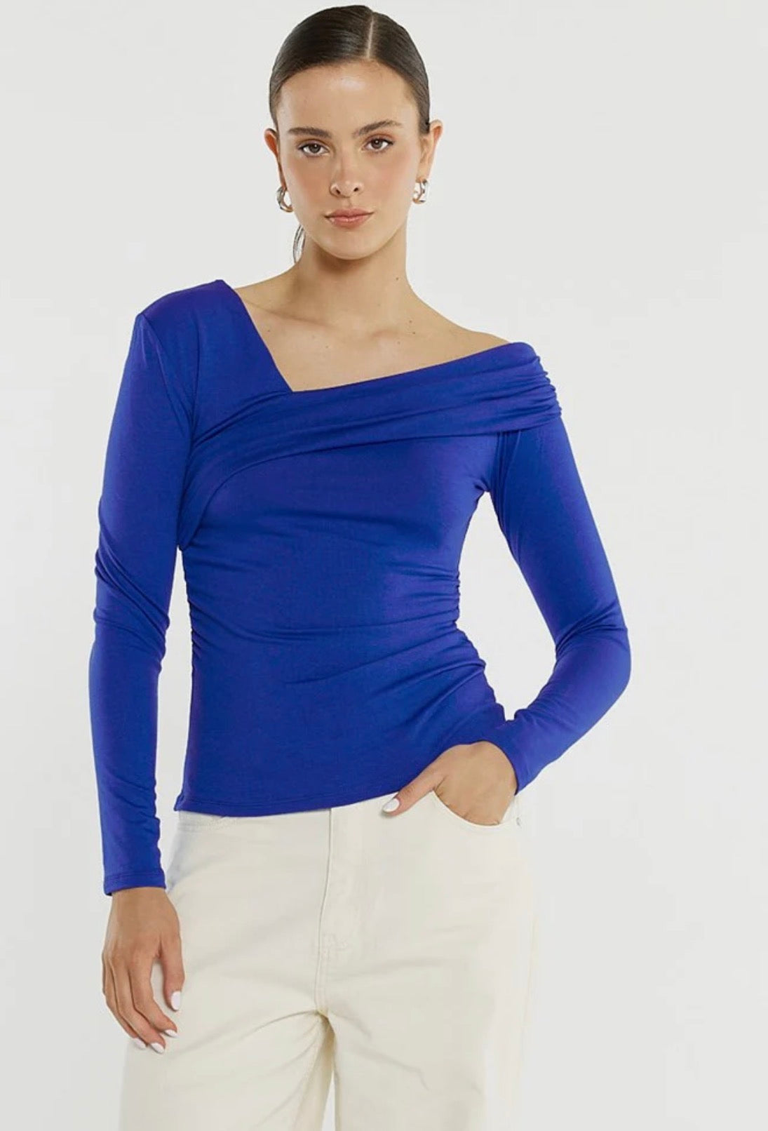 Tess Asymmetric Top - Cobalt