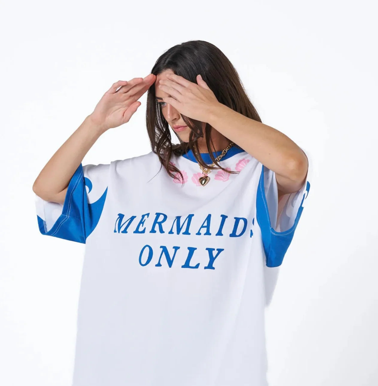 Mermaids Only Oversized Tee
