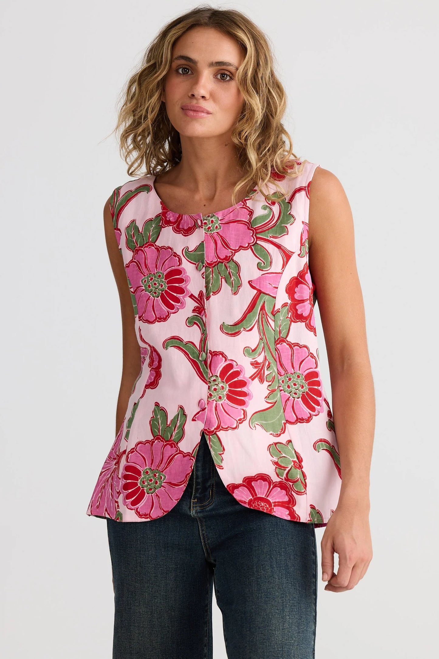 Chester Waistcoat - Pink Ibiza