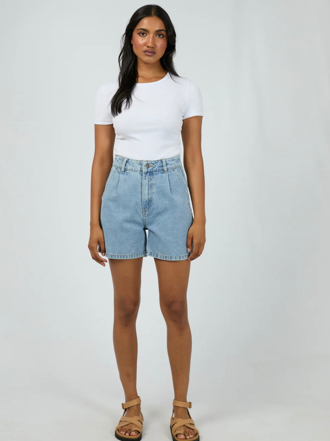 STEVIE DENIM SHORT LIGHT BLUE
