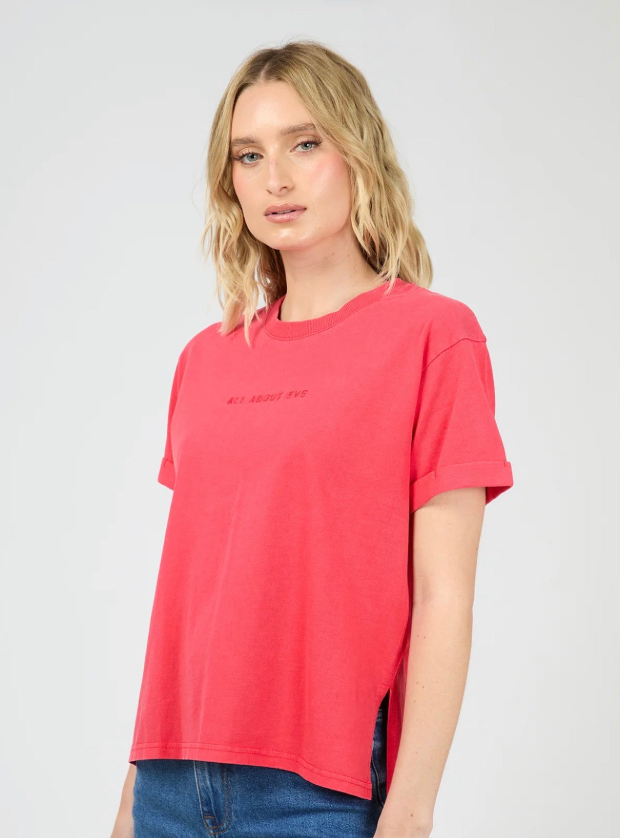 AAE WASHED TEE - RED