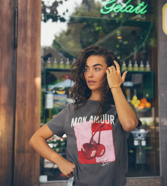 MON AMOUR DAILY TEE CHARCOAL