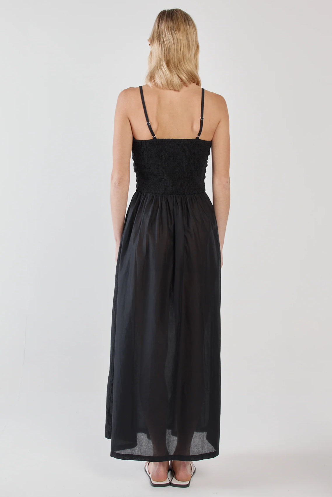 MINA STRAPLESS DRESS - BLACK