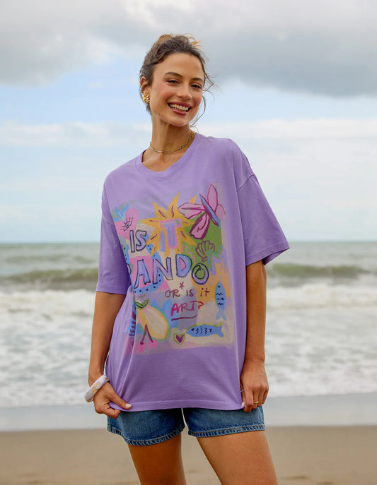 Random And Art Tee Lavender