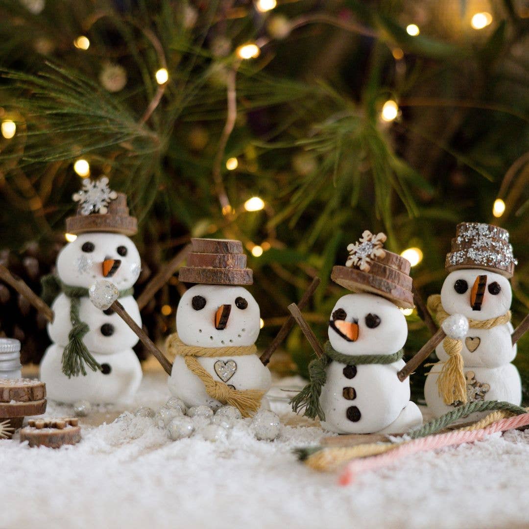 Clay Snowmen