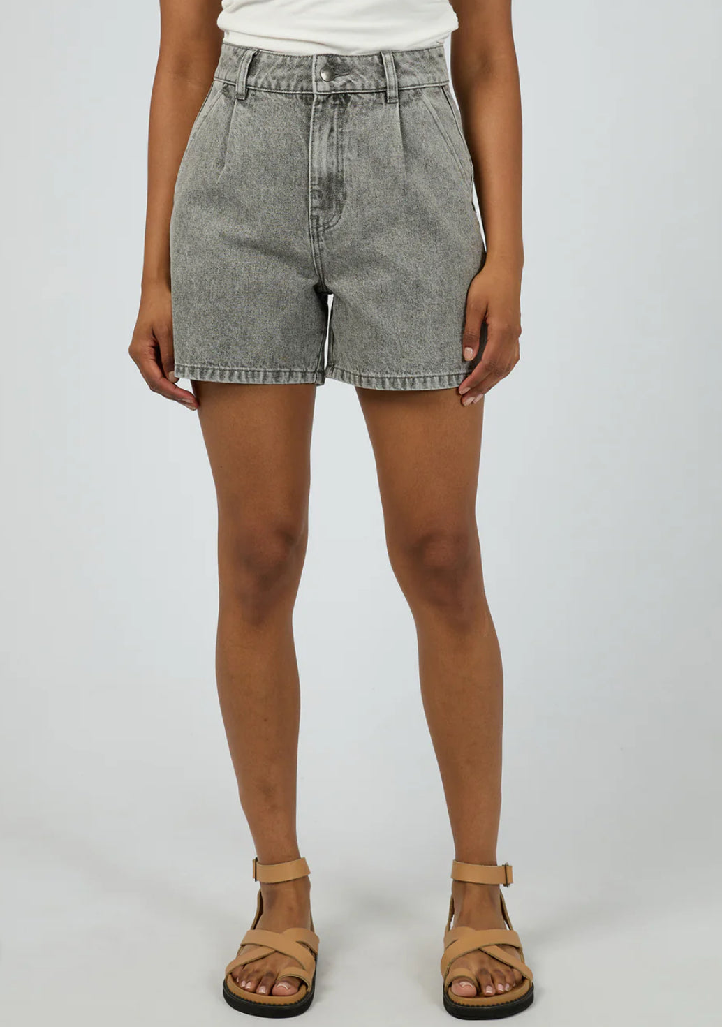 STEVIE DENIM SHORT ASH