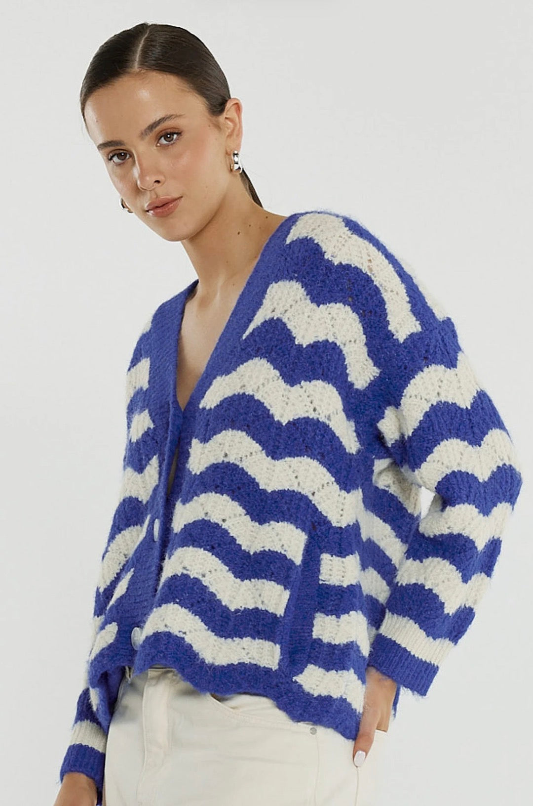 Etta Wavy Stripe Cardi