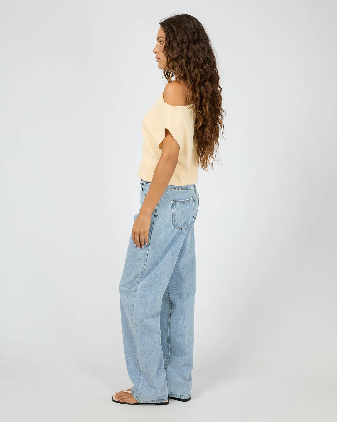 Ellis Off Shoulder Top - Butter
