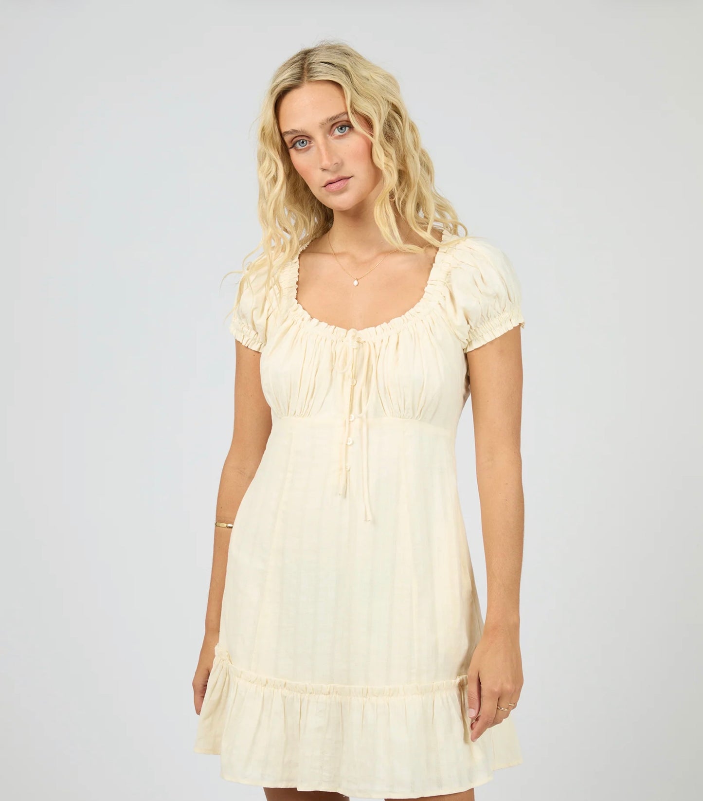 SHAYAN MINI DRESS YELLOW
