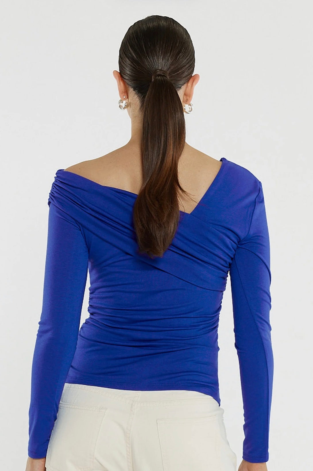 Tess Asymmetric Top - Cobalt