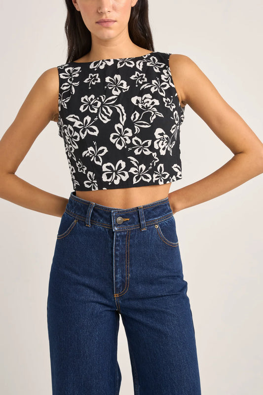 Roselle Tie Back Top