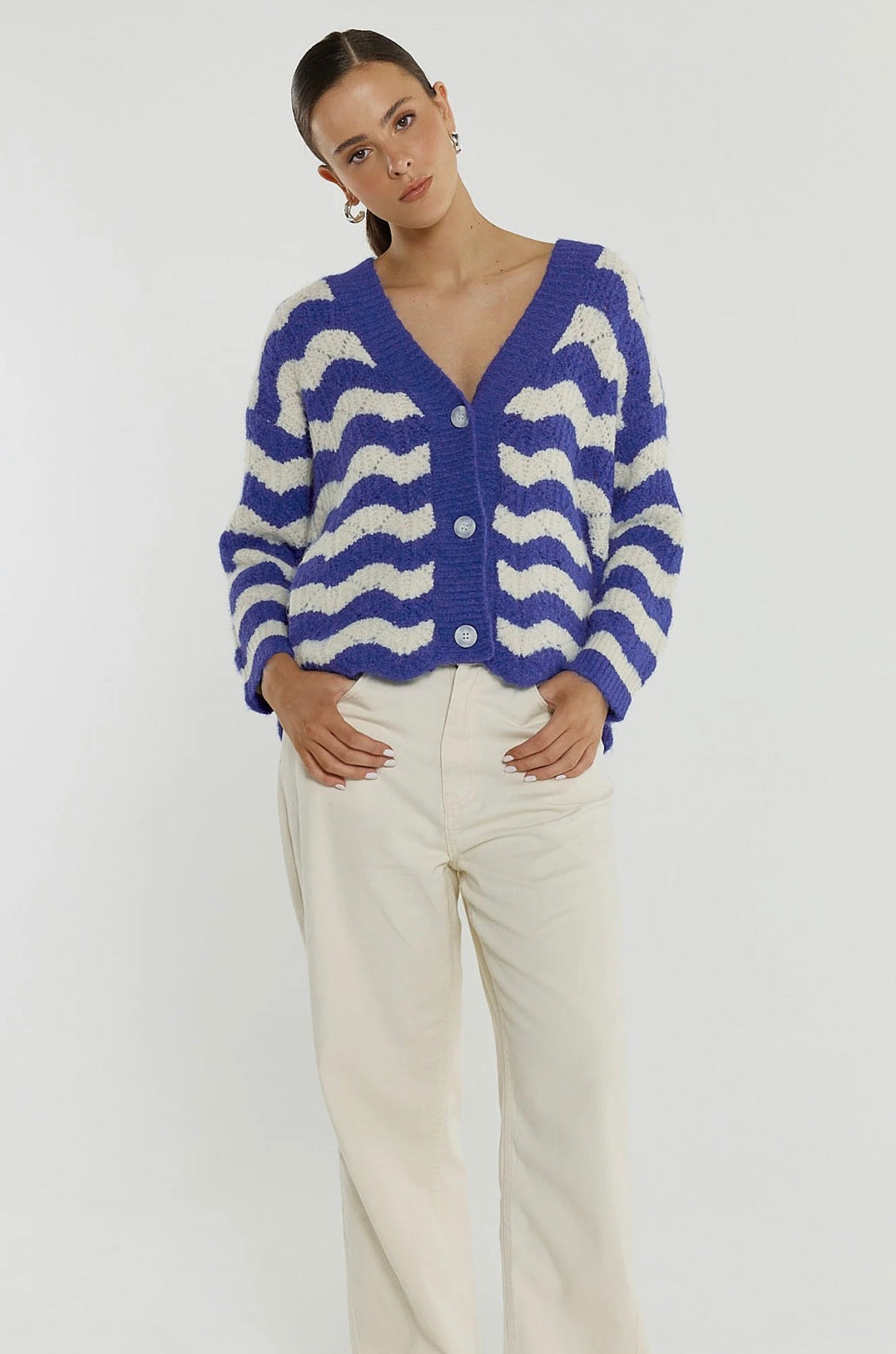 Etta Wavy Stripe Cardi
