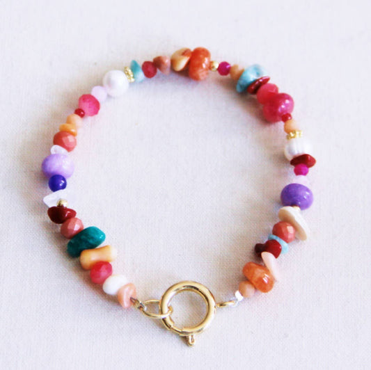 Mixed beaded bracelet - color mix