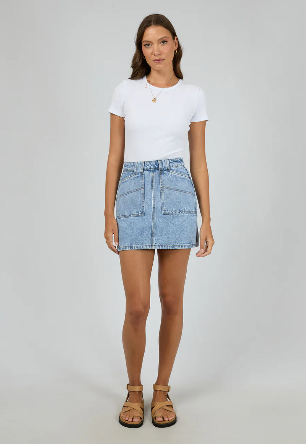 BECCA SKIRT LIGHT BLUE