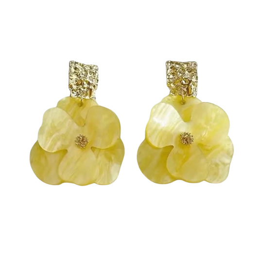 Moira Lemon Magnolia Statement Earrings