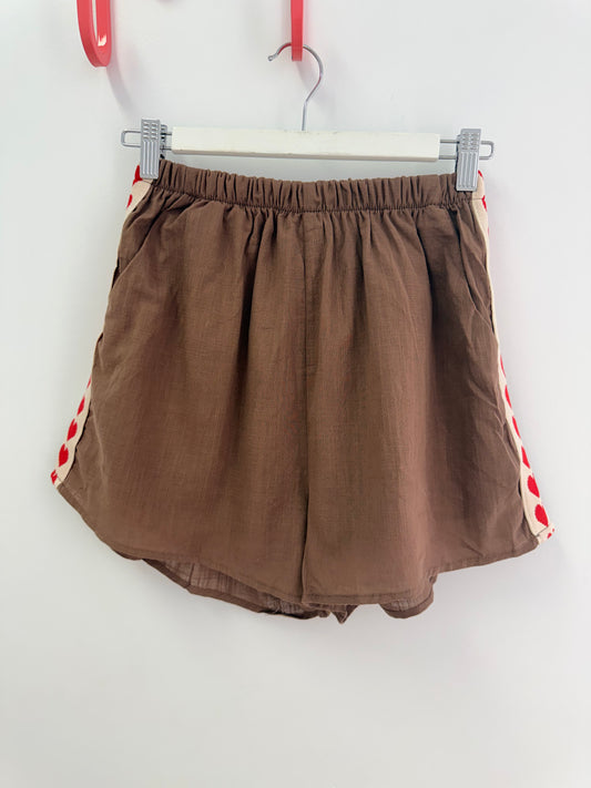 Racer Shorts - Brown