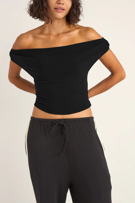 Juno Off Shoulder Top - Black