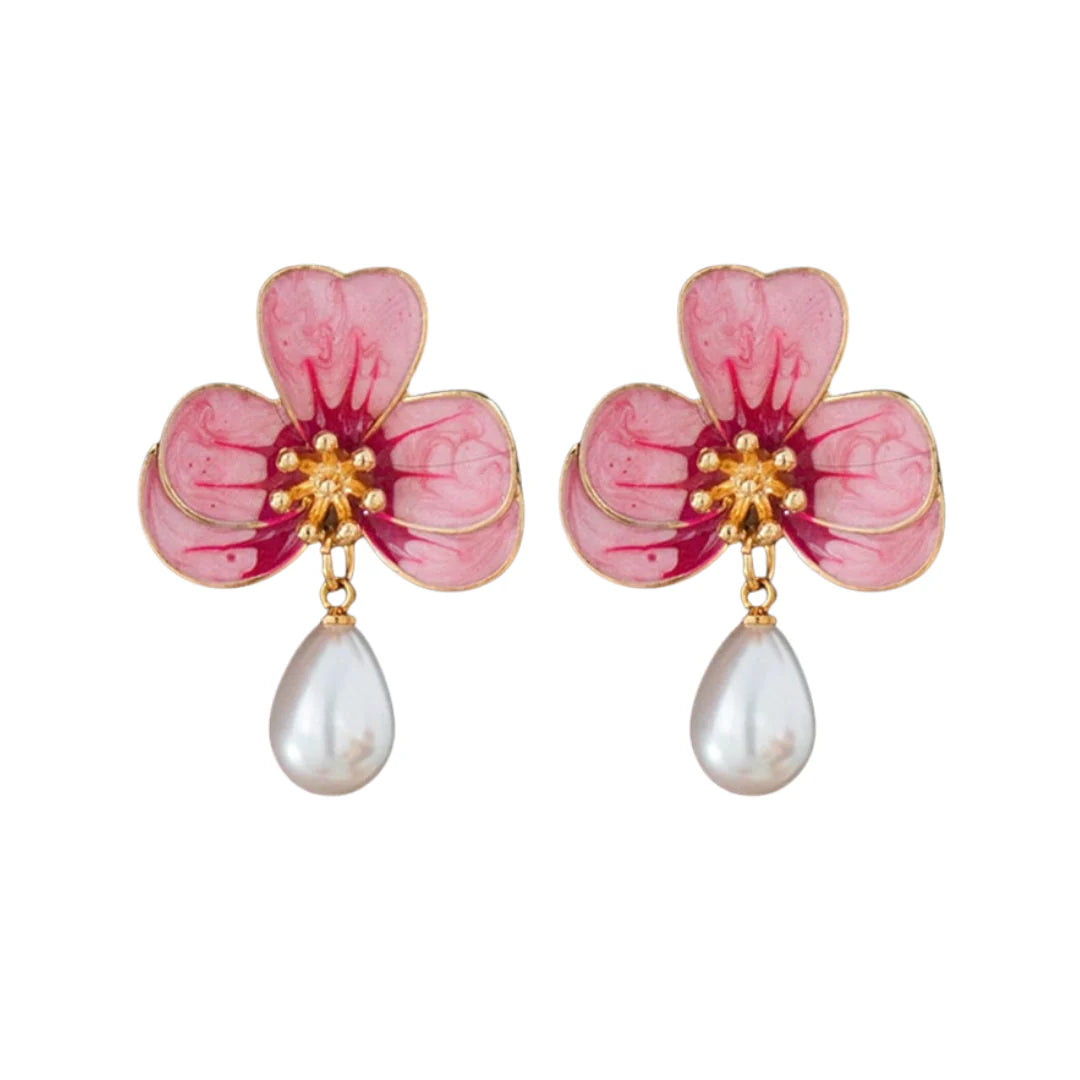 Frenchy Flower Drop Earrings
