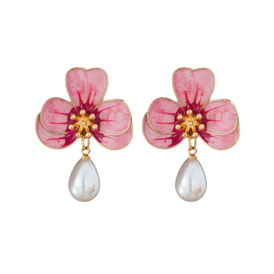 Frenchy Flower Drop Earrings