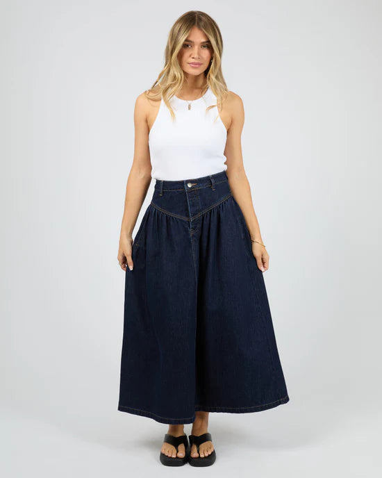 Arlo Maxi Skirt - Indigo
