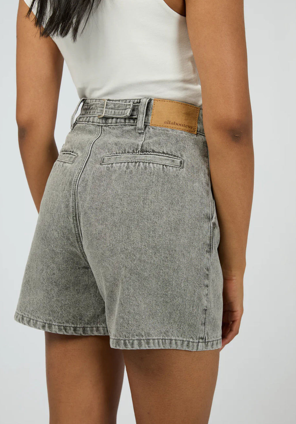 STEVIE DENIM SHORT ASH