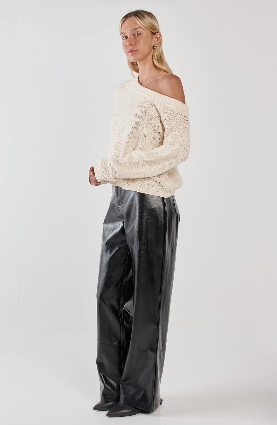 Kiara Asymmetric Knit - Cream