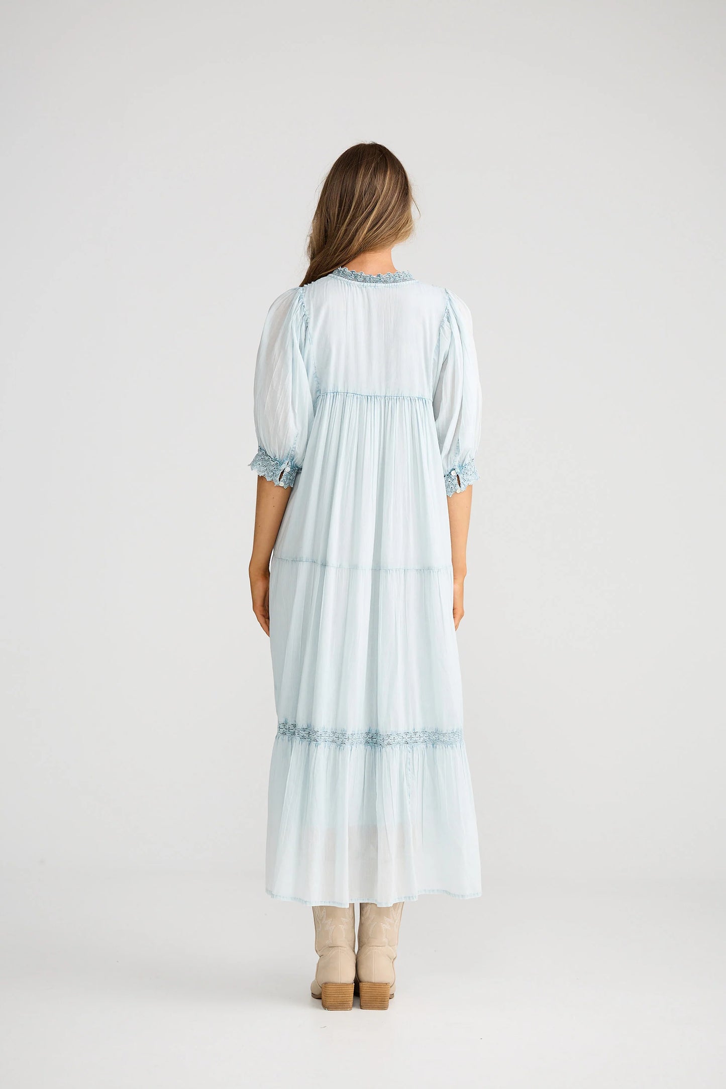 Phoebe Dress-Light Blue
