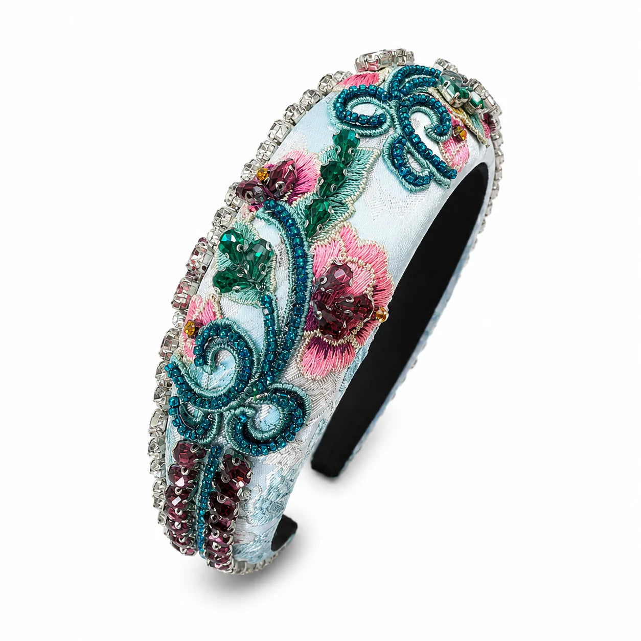 Heather Statement Headband - Green/Pink